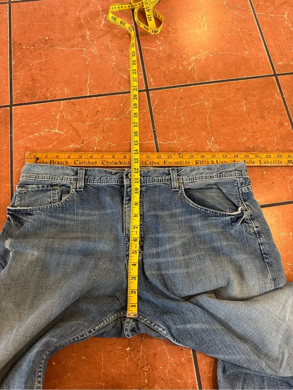 BKE Tyler Straight Leg Jeans Men’s Size 38x34 Light Wash 100% Cotton